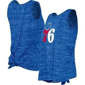 New Era Women's Philadelphia 76ers Space Dye Active Tank Top - Royal Blue - XL